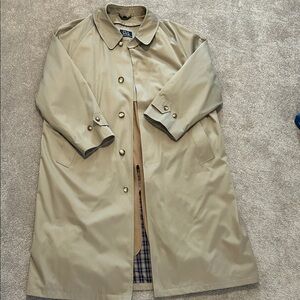 Jos. A. Bank Khaki Trench Coat with Removable Lining size 48 Long